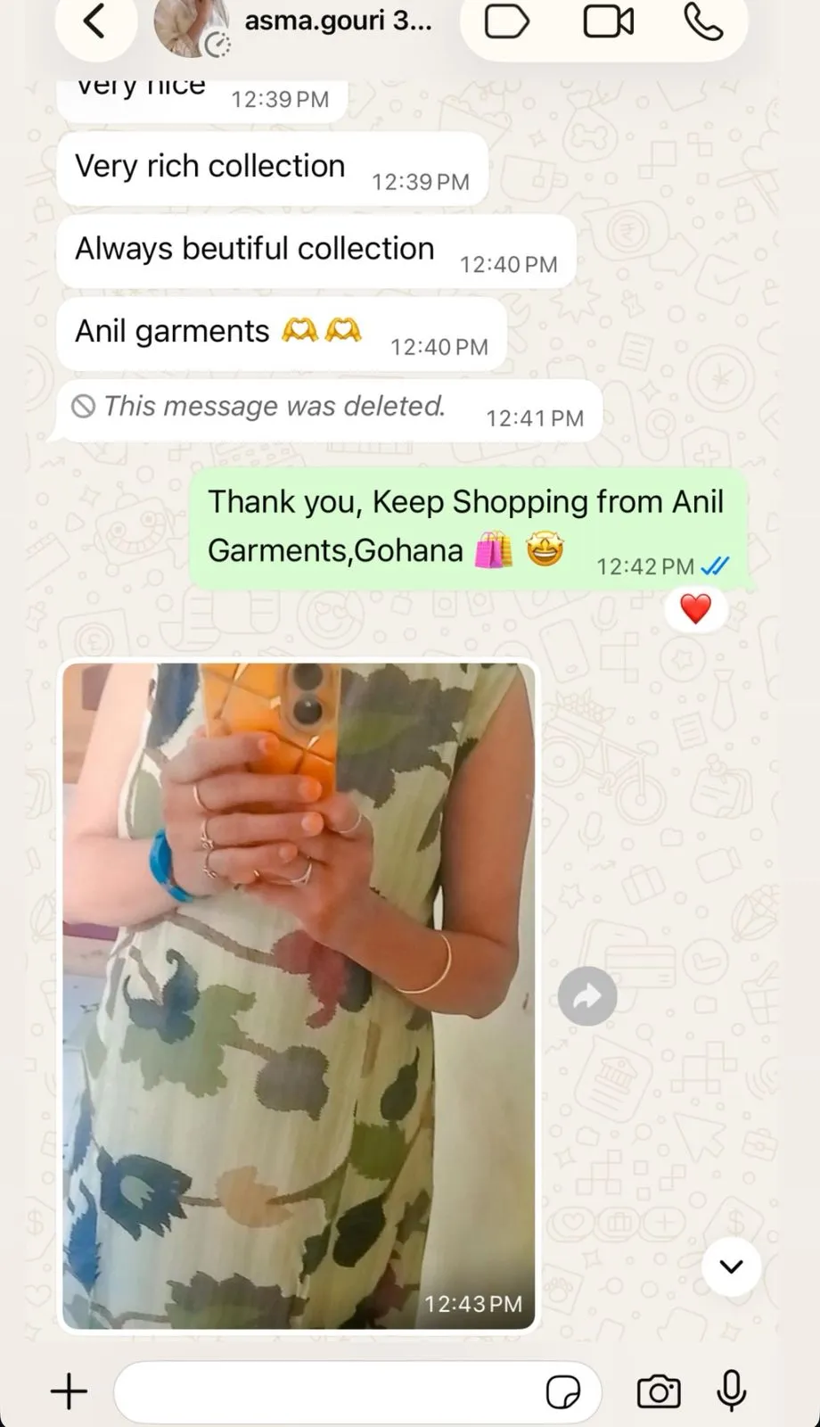 Happy customer