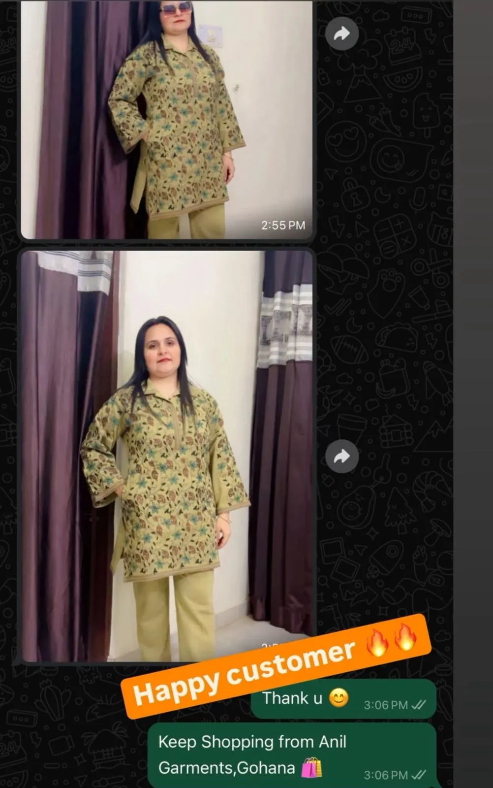 Happy customer