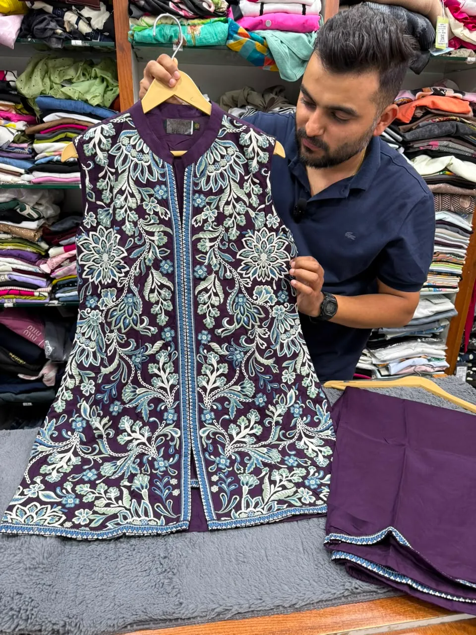 Kashmiri Kadhai Co-ord Set  