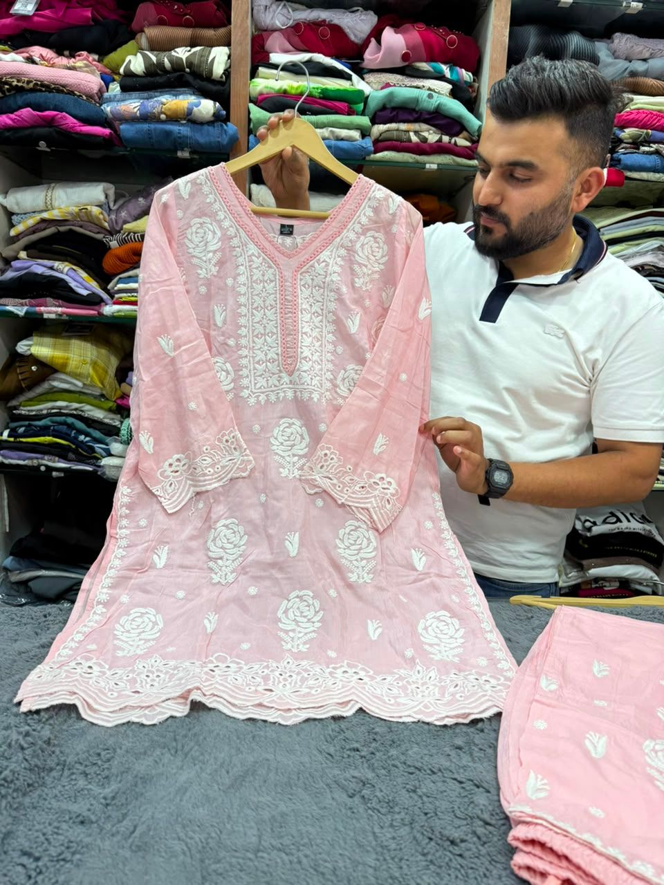 SALE Premium Peach Lakhnavi Co-ord Set  