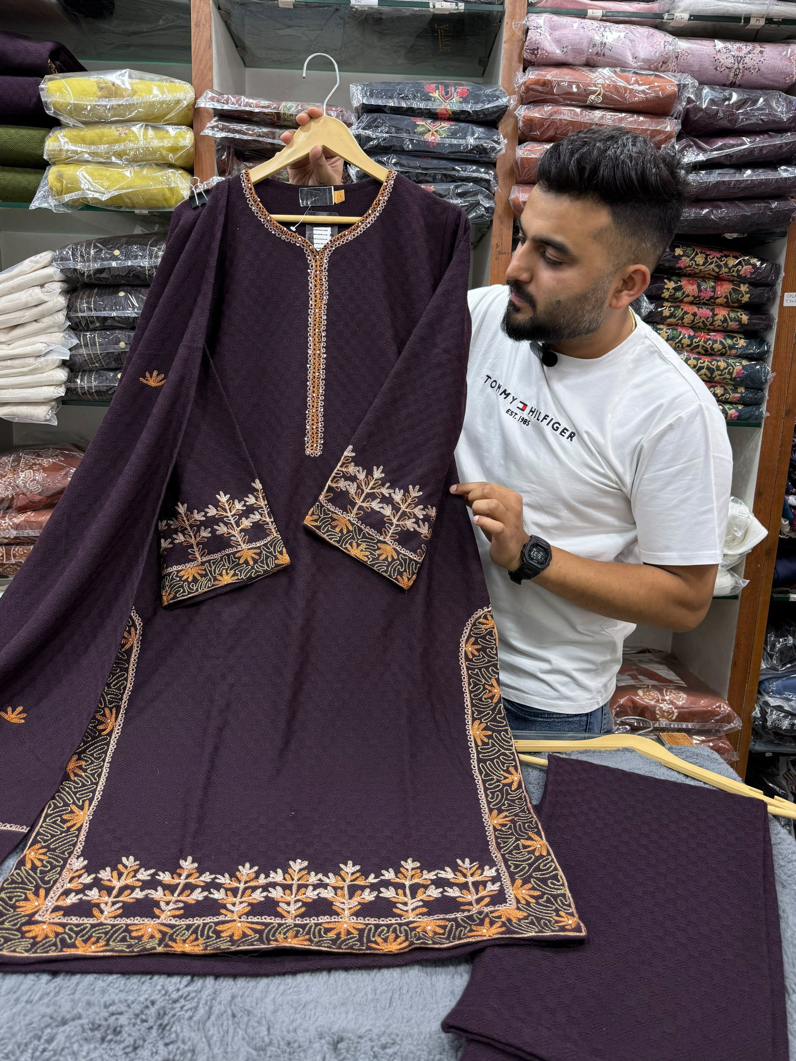 Pakistani Woollen 3 Piece Set  
