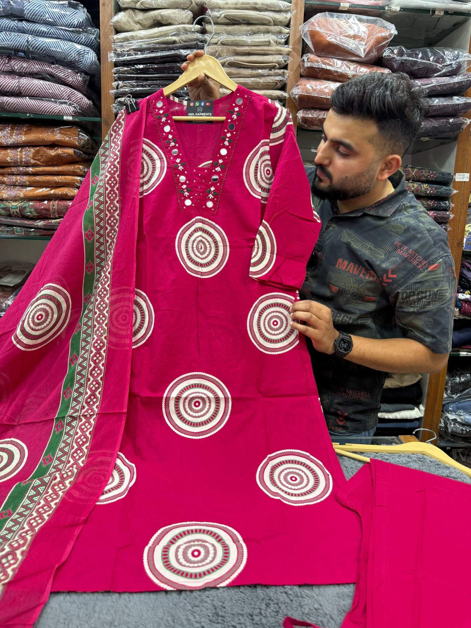Meher Cotton 3 Piece Straight Set  