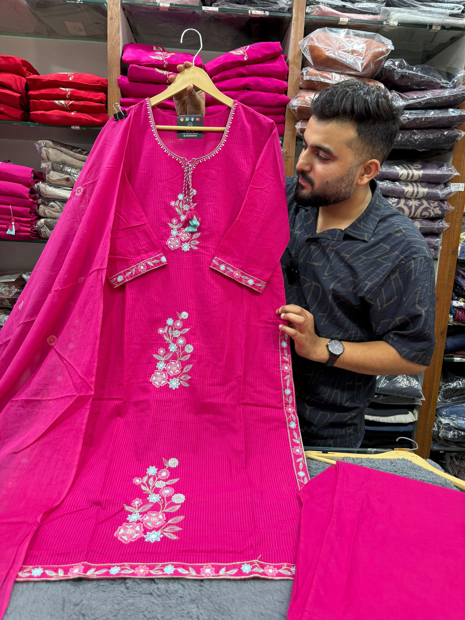 Riaza Cotton straight set  