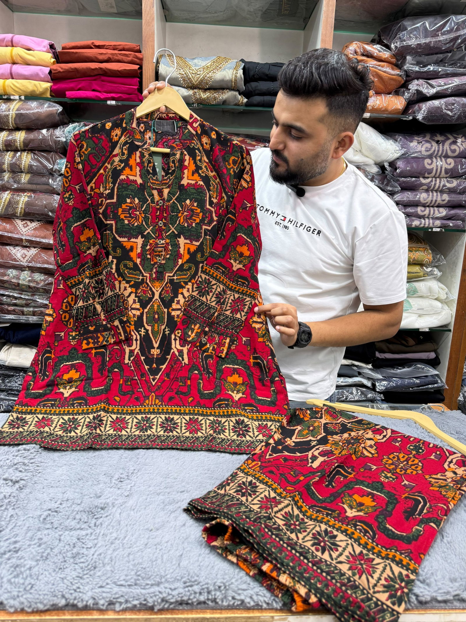 Big size khandani co-ord set  